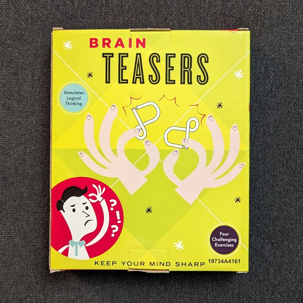 NIB Brain Teasers with 4 Challenging Excercises